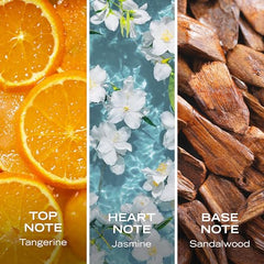 Nautica Tangerine Squeeze woman spritzing for portable summer fragrance on the go.