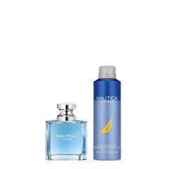 Nautica Voyage deodorant spray, 6oz, integrated scent and everyday freshness.