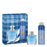 Nautica Voyage EDT bottle closeup, crisp apple top notes for everyday adventures.