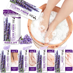 NBC BeautiLab Bubble Salt pedicure soak for home spa use