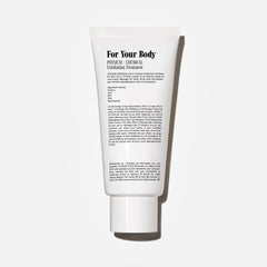 Nécessaire Body Exfoliator demonstrates AHA/BHA/PHA action for texture.