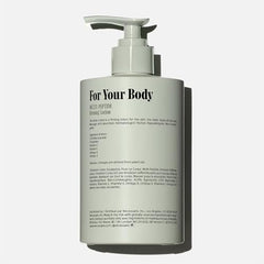 Necéssaire The Body Lotion Eucalyptus bottle close-up with clean label aesthetics.