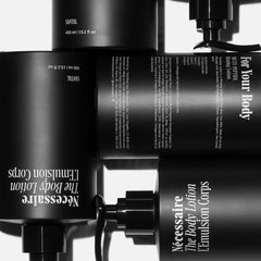 Nécessaire Santal lotion pump dispensing for easy use