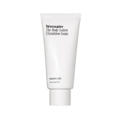 Nécessaire fragrance-free body lotion bottle shows fragrance-free formula for sensitive skin.