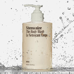 Nécessaire Hinoki foam closeup shows creamy, fragrant lather.