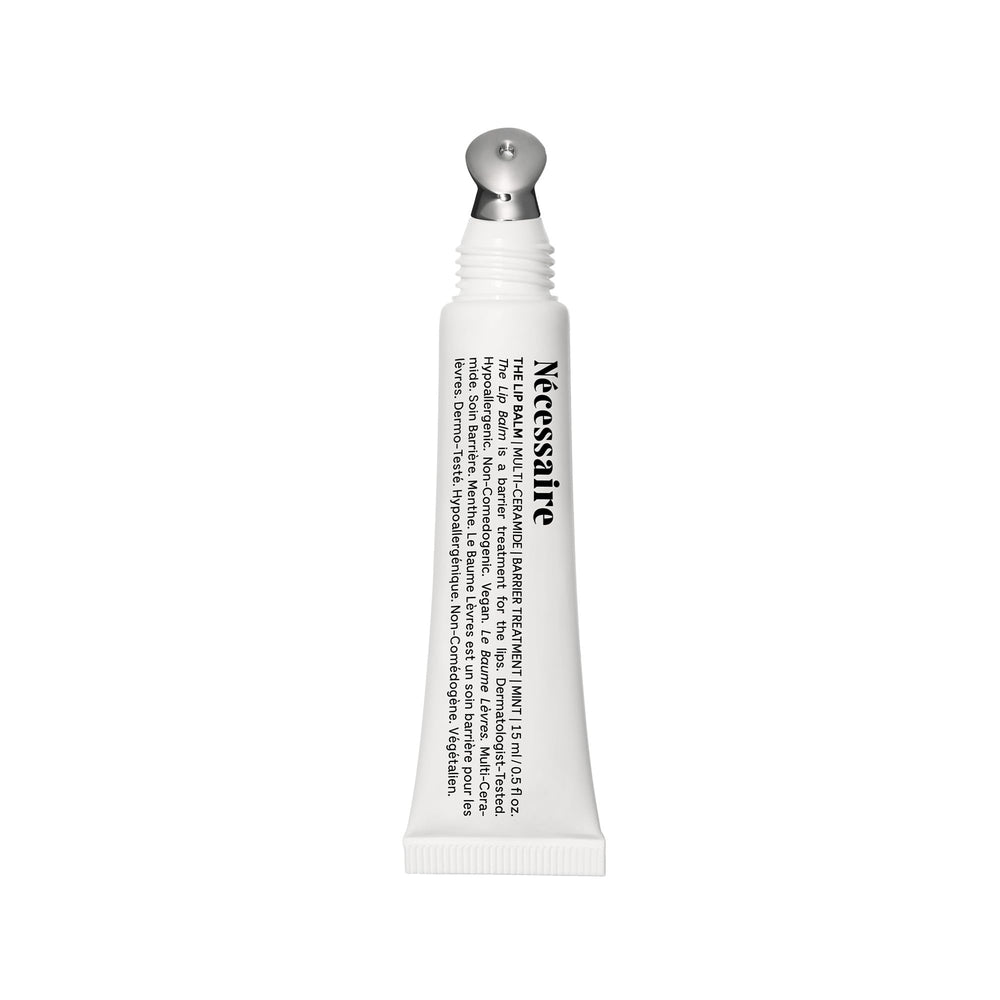 Nécessaire lip balm with mint scent provides refreshing hydration.
