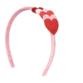 Needzo diadema con corazones brillantes, ideal para fiestas y fotos.