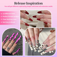 Nelrona eight-shapes form set enabling versatile nail designs.