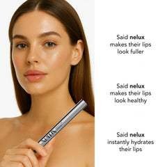 Nelux cuidado labial nutritivo para labios más suaves.