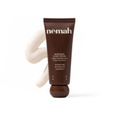 Nemah Restorative Scar Treatment bottle on shelf showing gentle post-surgery care.