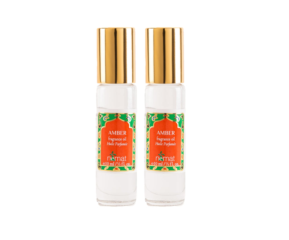 Nemat Amber Roll-On 10ml bottle for long-lasting daily wear.
