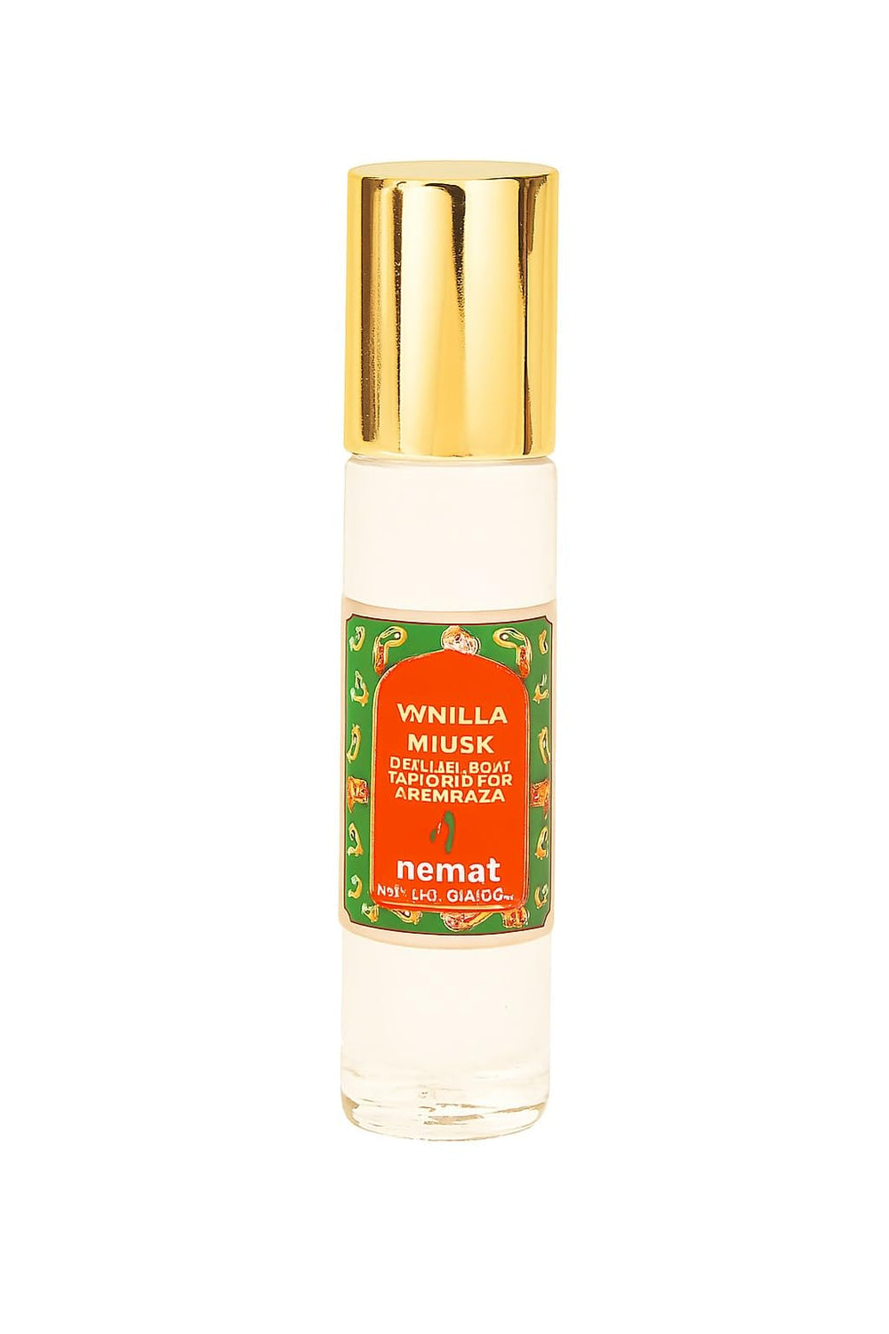 Nemat International Vanilla Musk Roll-On bottle for easy daily use and travel.