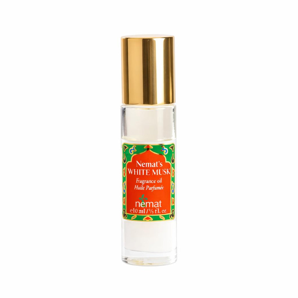 Nemat White Musk perfume oil roll-on bottle for easy daily application.
