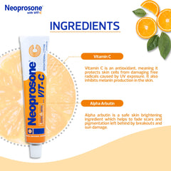 Neoprosone Crema Iluminadora: textura cremosa lista para absorción rápida