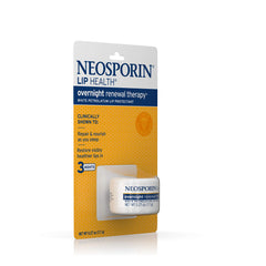 Neosporin Lip Health overnight lip application scene showing easy nightly use