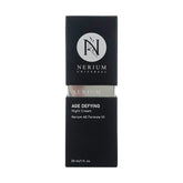 Nerium Universal Night Cream bottle close-up showing hydrating, fragrance-free formula