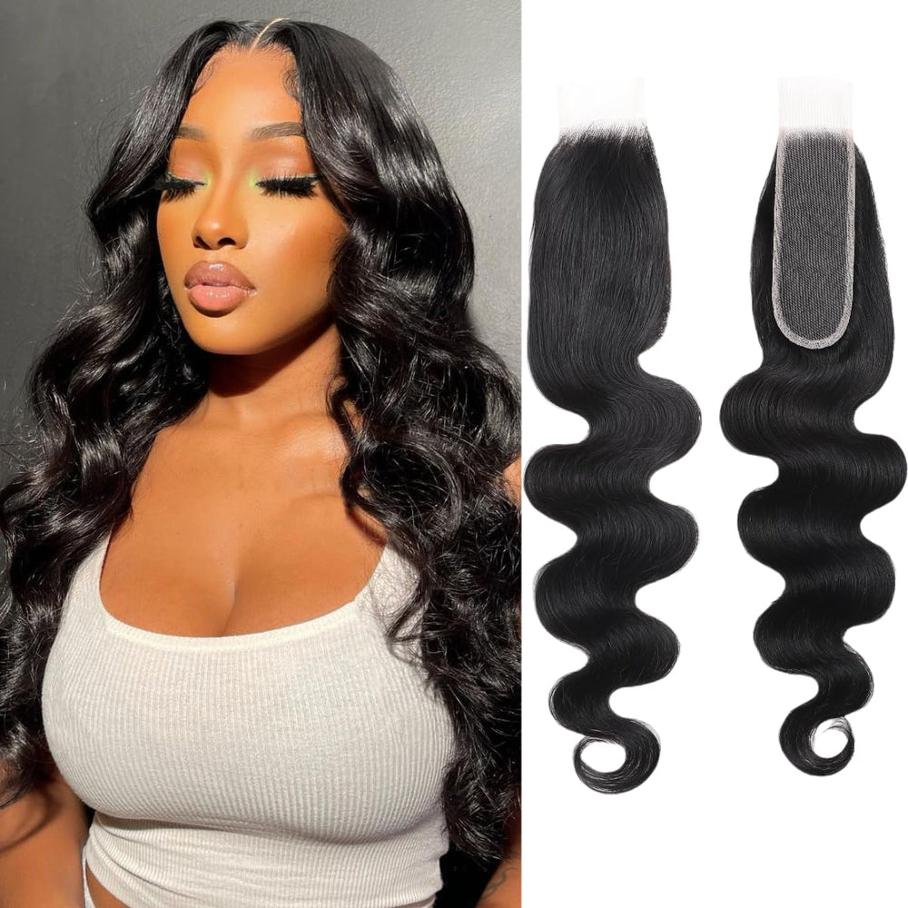 NERUMO 2x6 HD lace closure body wave for seamless blend and natural look