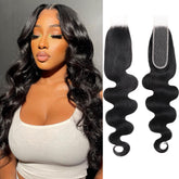 NERUMO 2x6 HD lace closure body wave for seamless blend and natural look