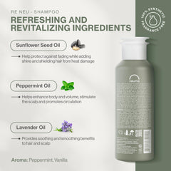Neuma Re Neu shampoo pump-dispense demonstrates easy daily use