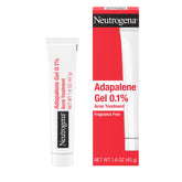 Neutrogena Adapaleno 0.1% gel, frente del tubo, para uso diario contra brotes.