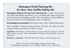 Neutrogena Bar Soap Original bar lathering to remove excess oil.
