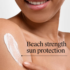 Aplicación rápida de Beach Defense, absorción sin grasa en segundos