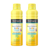 Neutrogena Beach Defense Kids spray bottle offers fast-absorbing SPF 70 protection.