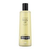 Neutrogena Body Oil Light Sesame Formula bottle for lightweight, non-greasy hydration.