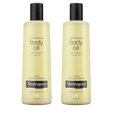 Neutrogena Body Oil Light Sesame Formula bottle for easy skin hydration.