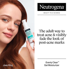 Neutrogena Evenly Clear gel de absorcion rápida para piel grasa.