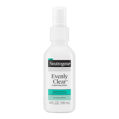 Neutrogena Evenly Clear: botella de 4 oz lista para purificar rostro y cuerpo.