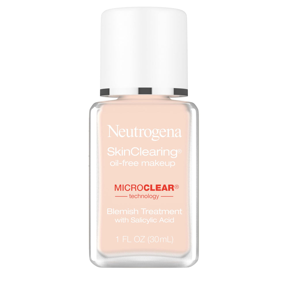 Neutrogena fundación líquida tono marfil natural, cobertura natural y control de brillos.