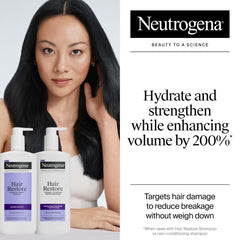 Neutrogena Hair Restore, textura cremosa, sensación suave al aplicar en medios y puntas.