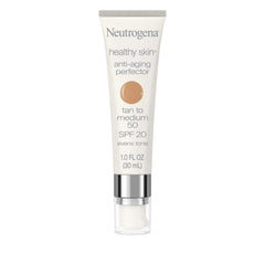 Neutrogena Healthy Skin Anti-Aging Perfector, tubo, color suave y protección SPF 20.