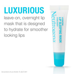 Aplicación nocturna de Neutrogena Hydro Boost, mascarilla que cuida labios secos sin fragancia