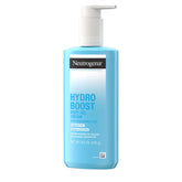 Neutrogena Hydro Boost Gel-Crema Corporal en botella, hidratación sin fragancia para piel sensible.
