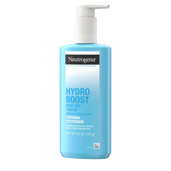 Neutrogena Hydro Boost Gel-Crema Corporal en botella, hidratación sin fragancia para piel sensible.