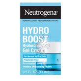 Neutrogena Hydro Boost Gel Cream sin fragancia en envase de 15 ml, ideal para piel sensible.