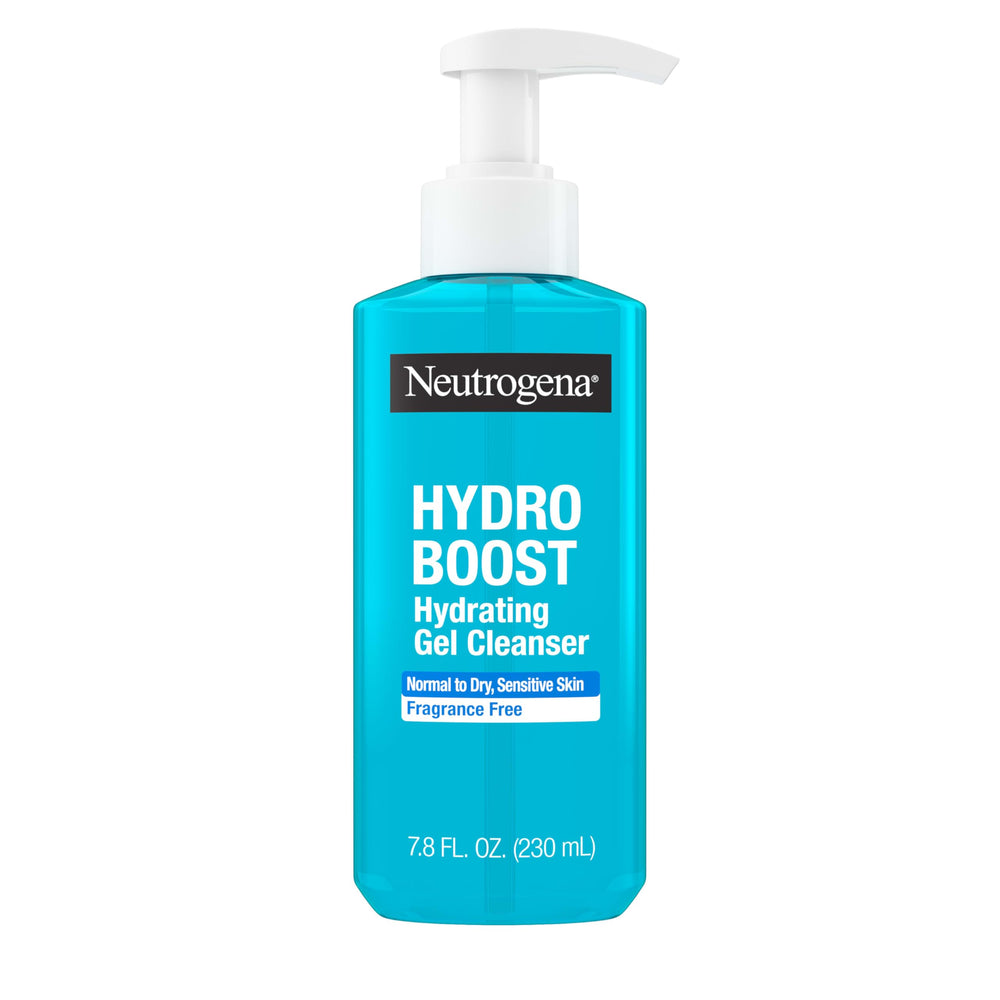 Neutrogena Hydro Boost: botella de limpiador facial que hidrata suavemente la piel.