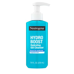 Neutrogena Hydro Boost: botella de limpiador facial que hidrata suavemente la piel.