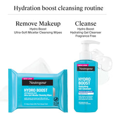 Neutrogena Hydro Boost: espuma sedosa que limpia sin irritar la piel.