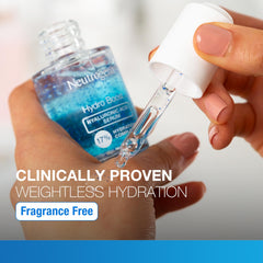 Neutrogena Hydro Boost Serum, textura ligera que se absorbe al instante.