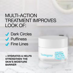 Neutrogena Hydro Boost Sin fragancia para ojos: opción suave para la piel.