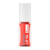 Neutrogena Hydro Boost Lip Oil Coral Crush on lips provides hydrating shine