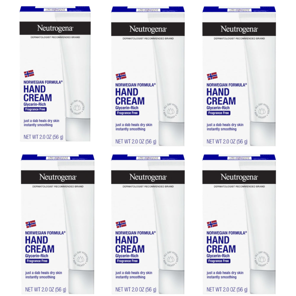 Neutrogena Norwegian Formula hand cream 2 oz tube delivers fragrance-free hydration.