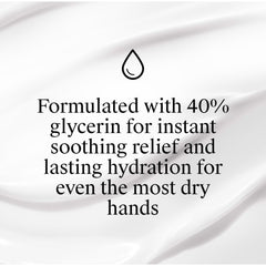 Fragrance-free Neutrogena hand cream packaging highlighting concentrated glycerin formula.