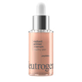 Neutrogena Healthy Skin Radiant Booster Primer & Serum, botella: prepara la piel para maquillaje con brillo.