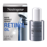 Neutrogena Rapid Wrinkle Repair retinol oil bottle ready for nightly renewal