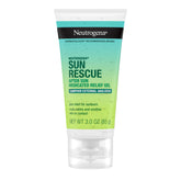 Neutrogena Sun Rescue gel aplicado en piel para enfriar