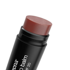 Lips wear Sheer Fresh Plum tint for natural color and hydration.